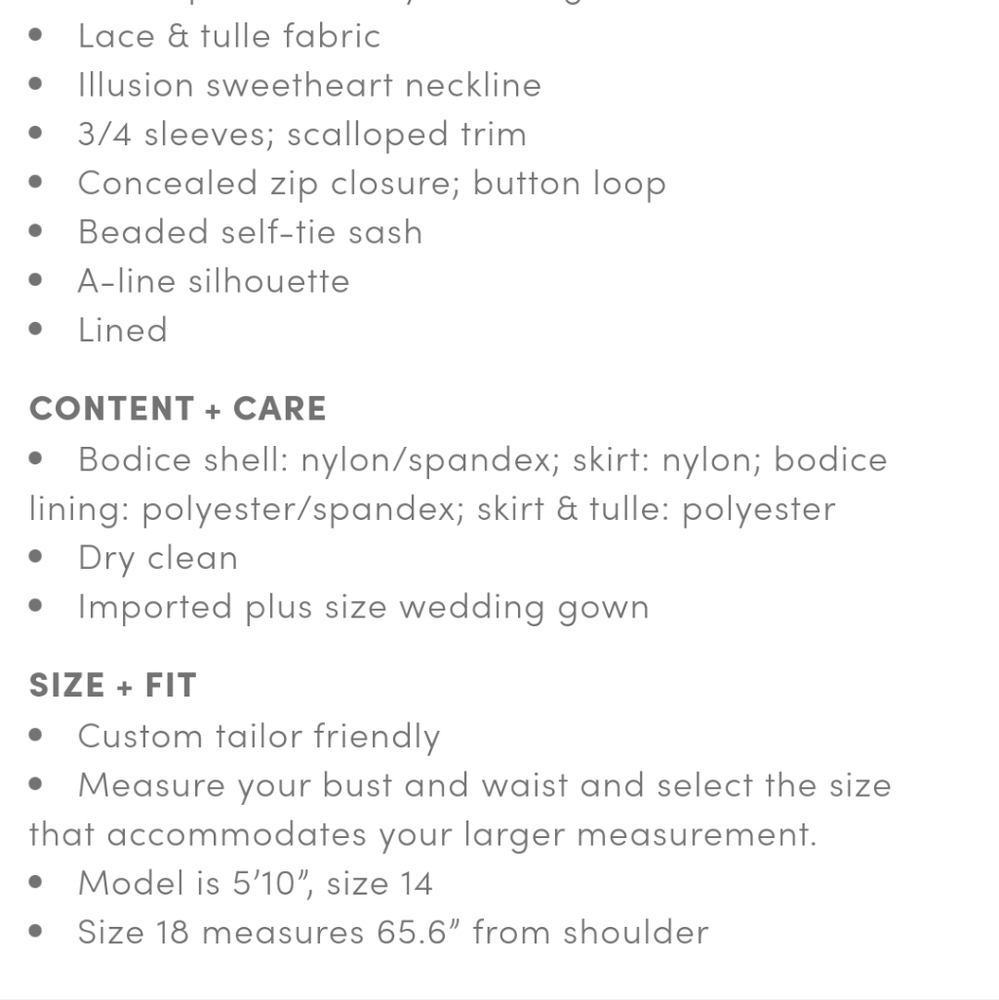 Torrid Ivory lace & Tulle Beaded sash A-line wedding dress size 18 - Picture 6 of 7